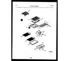 White-Westinghouse RTG215NCW1 shelves and supports diagram