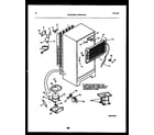 White-Westinghouse RTG215NCW1 system and automatic defrost parts diagram