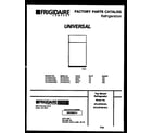 Frigidaire GTLI181WLW0 cover page diagram