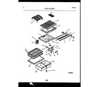 Frigidaire GTLI181WLW0 shelves and supports diagram