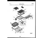 Frigidaire GTLI181WLW0 shelves and supports diagram