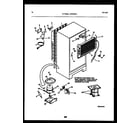 White-Westinghouse GTLI181WLW0 system and automatic defrost parts diagram