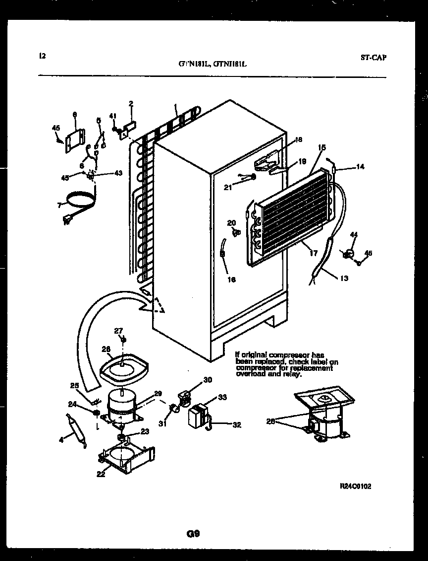 System and automatic defrost parts