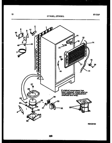 System and automatic defrost parts