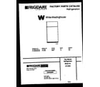 White-Westinghouse RT143SLW0 cover page diagram