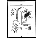 White-Westinghouse RT143SLD0 system and automatic defrost parts diagram
