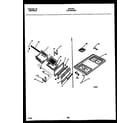 White-Westinghouse GF670RXW1 cooktop and broiler drawer parts diagram