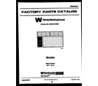 White-Westinghouse WAH119P2A1 front cover diagram