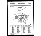 White-Westinghouse WAH119P2A1 cabinet and installation parts diagram