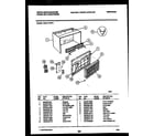 White-Westinghouse WAH117P2T1 cabinet parts diagram