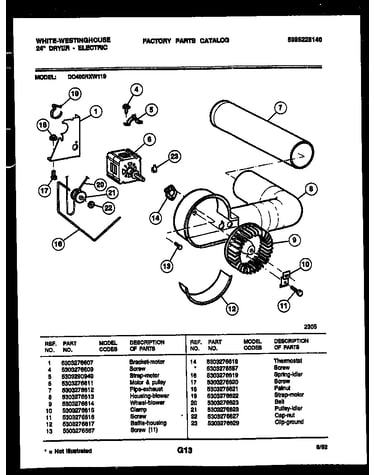 Blower and drive parts