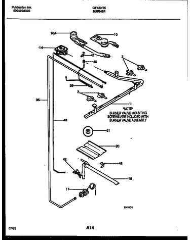 Burner, manifold and gas control