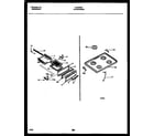 White-Westinghouse GF420RXD1 cooktop and broiler drawer parts diagram