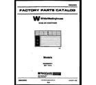 White-Westinghouse WAH084P2T1 front cover diagram