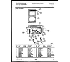 White-Westinghouse WAS189P2K1 cabinet and installation parts diagram