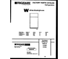 White-Westinghouse RT195SCW0 cover page diagram