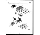 White-Westinghouse RT195SCW0 shelves and supports diagram