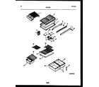 White-Westinghouse RT195SCF0 shelves and supports diagram