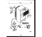 White-Westinghouse RT195SCD0 system and automatic defrost parts diagram