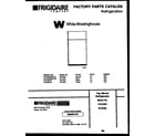White-Westinghouse RT215SCH0 cover page diagram