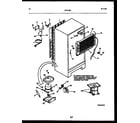 White-Westinghouse RT215SLD0 system and automatic defrost parts diagram