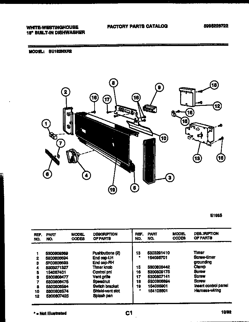 CONSOLE AND CONTROL PARTS