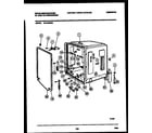 White-Westinghouse SU182NXR2 tub and frame parts diagram
