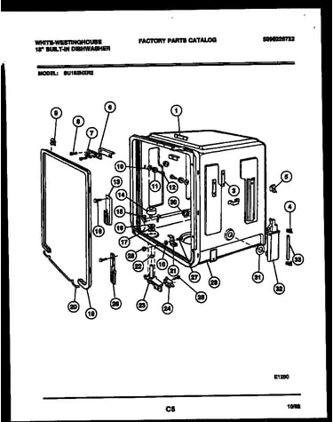 Tub and frame parts