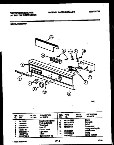 Console and control parts