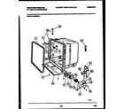 White-Westinghouse SU880RXR1 tub and frame parts diagram