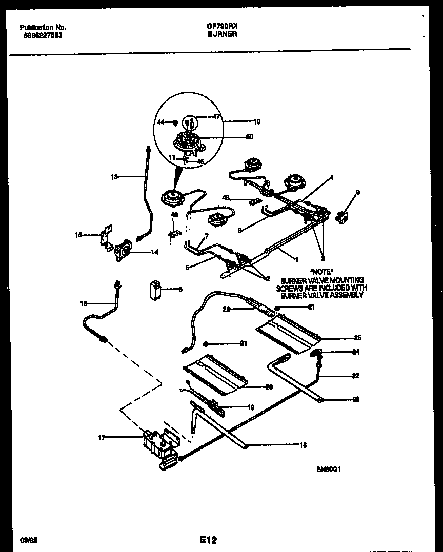 Burner, manifold and gas control
