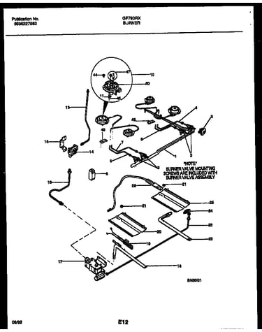 Burner, manifold and gas control