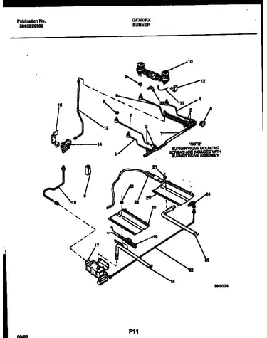 Burner, manifold and gas control