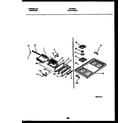 White-Westinghouse GF730RXD1 cooktop and broiler drawer parts diagram