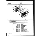 White-Westinghouse GF730RXD1 door parts diagram