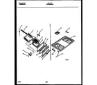 White-Westinghouse GF610RXD1 cooktop and broiler drawer parts diagram