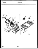 Cooktop and broiler drawer parts