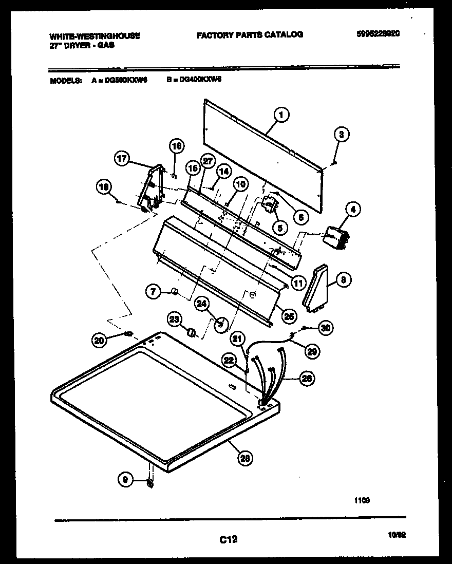 Console and control parts