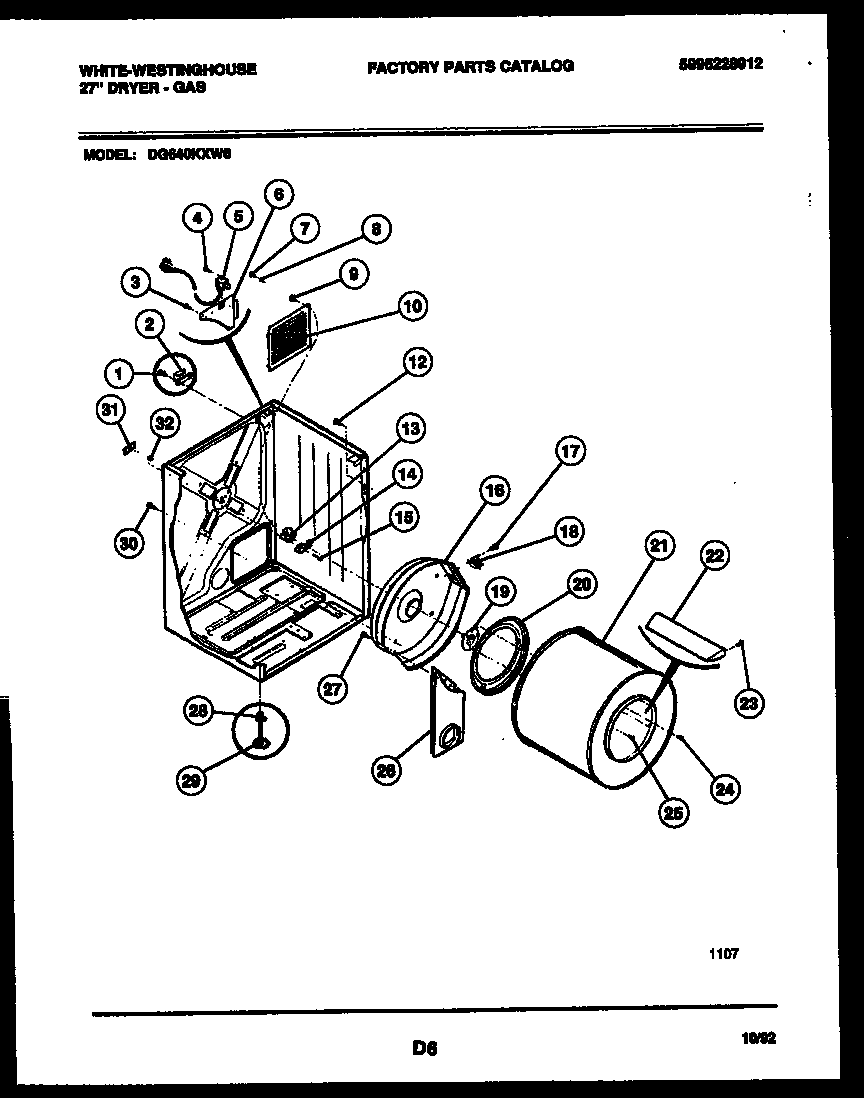 CABINET AND COMPONENT PARTS