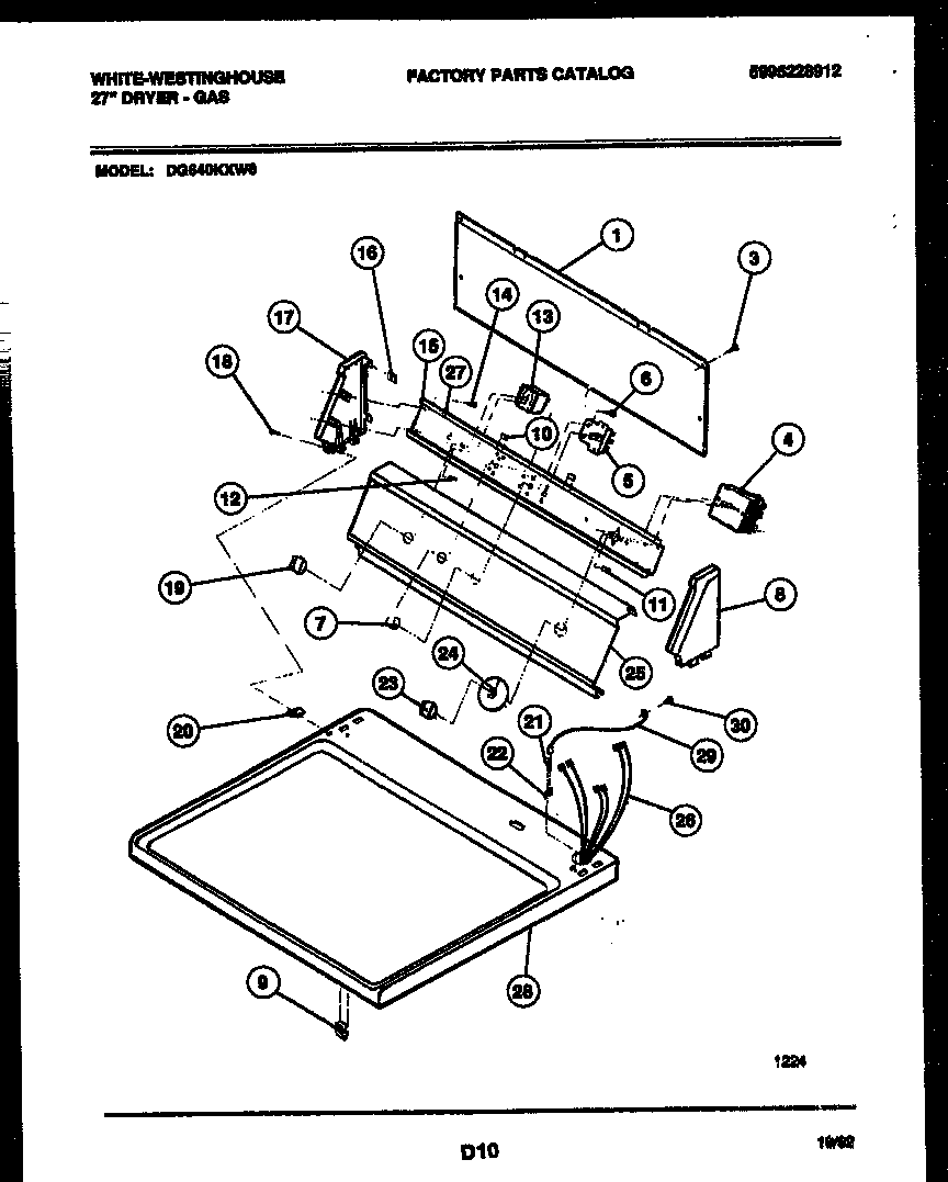 CONSOLE AND CONTROL PARTS