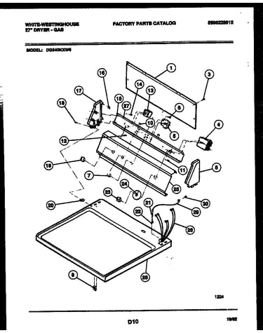 Console and control parts