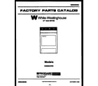 White-Westinghouse DG600KXW5 cabinet and component parts diagram