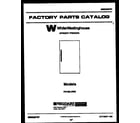 White-Westinghouse FU199LRW5 door parts diagram