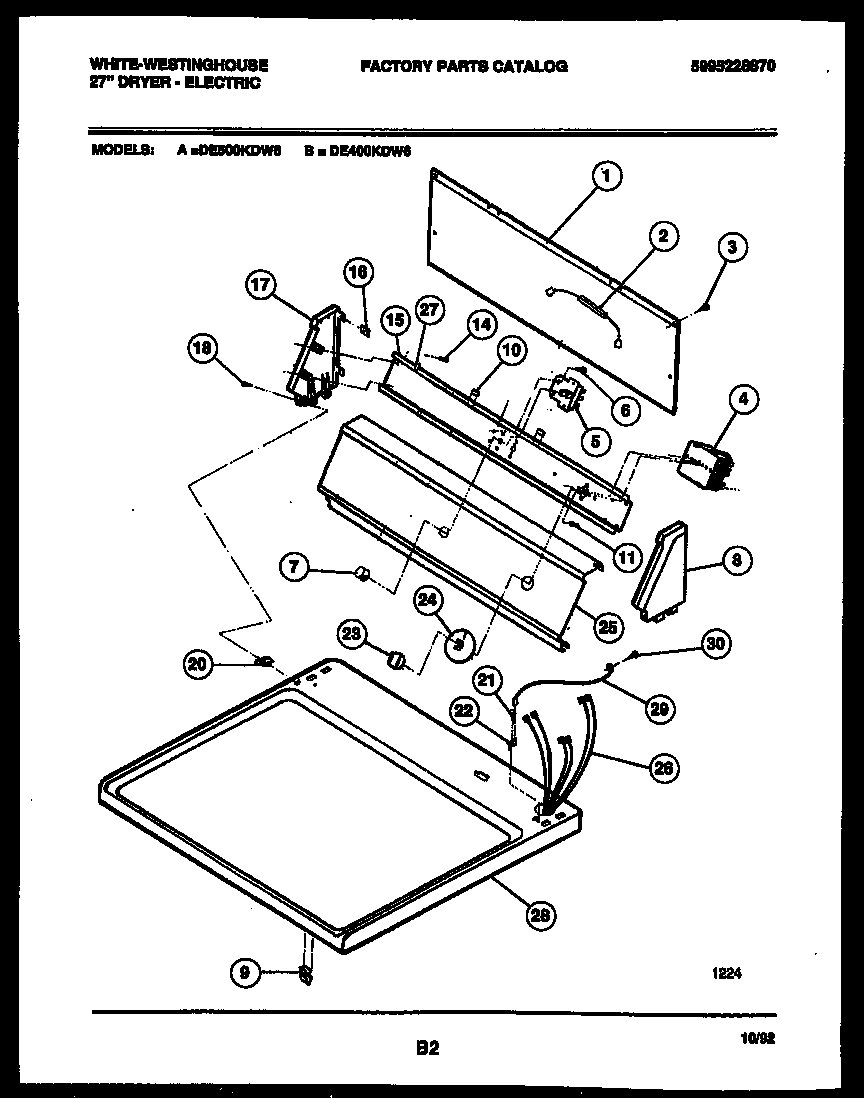 CONSOLE AND CONTROL PARTS