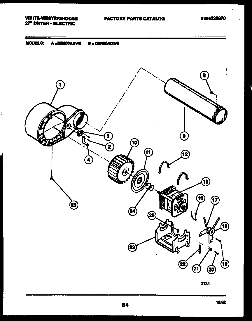 BLOWER AND DRIVE PARTS