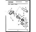 White-Westinghouse DE500KDH6 blower and drive parts diagram