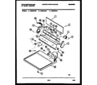 White-Westinghouse DE800KDD5 console and control parts diagram