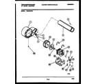White-Westinghouse DE640KDD6 blower and drive parts diagram