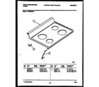 White-Westinghouse KF420GDW8 cooktop parts diagram