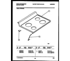 White-Westinghouse KF450GDW9 cooktop parts diagram